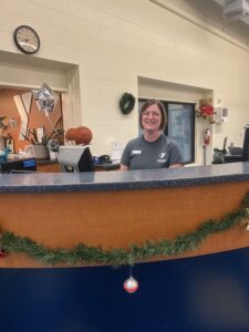 Judy working front desk 12 12 25